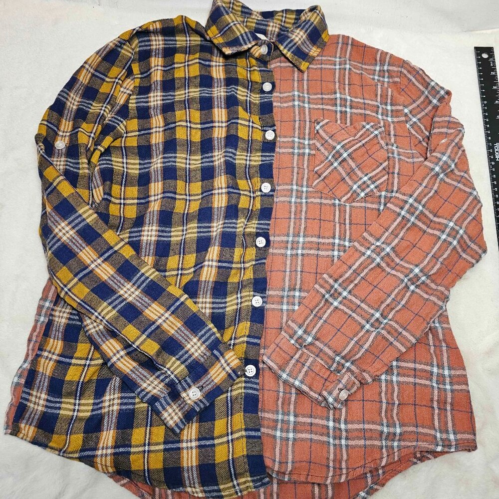 ADORA button up plaid long sleeve